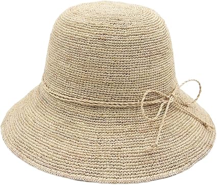 Women's Bucket Hats Fashion Womens Summer Beach Sun Straw Hat
