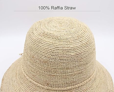 Women's Bucket Hats Fashion Womens Summer Beach Sun Straw Hat