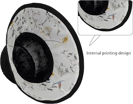 Women's-Mesh-Sun-Hats Wide-Brim Summer Beach Bucket Caps for Girls Outdoor-UV-Protection Foldable-Fishing-Hat Chin Strap